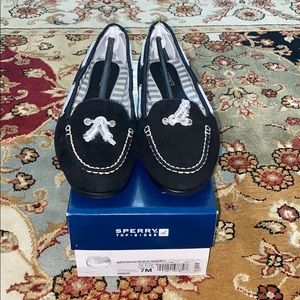 NWT and Box Sherry Top-Sider Black Suede Loafer